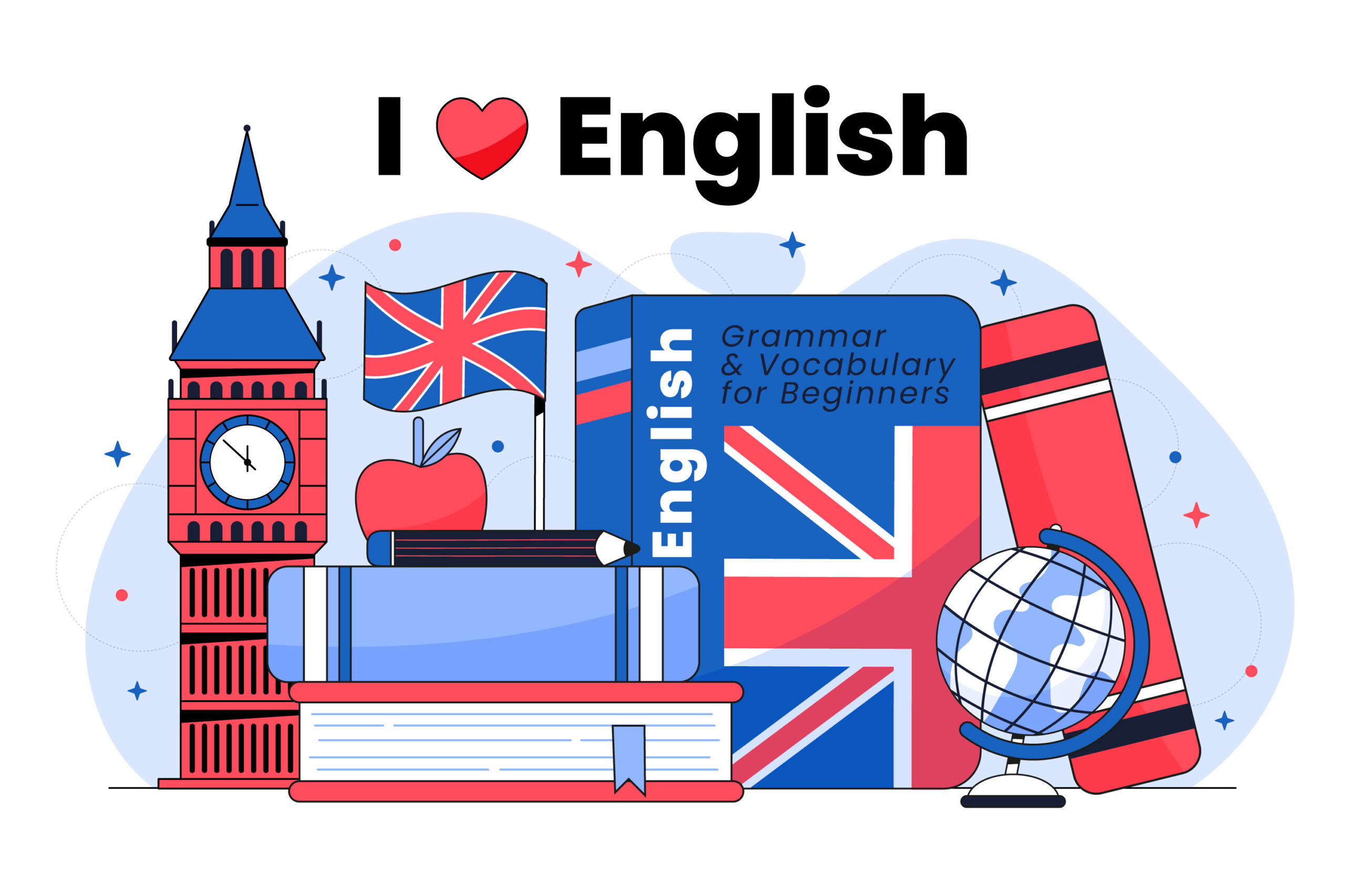 I love English.