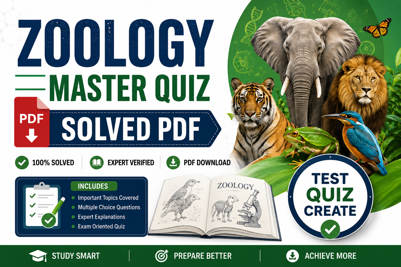 A Solved paper and quiz on Zoology