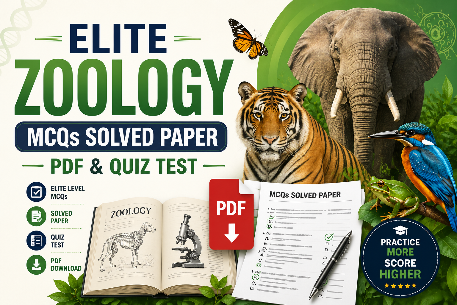 The MCQs on Elite Zoology