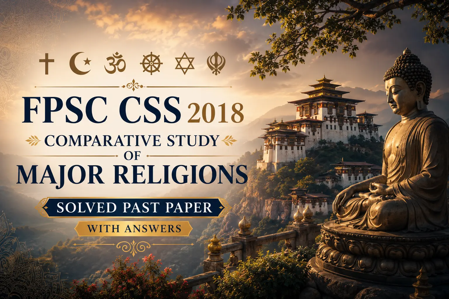 CSS Solved Paper of Comparative Studies 2018