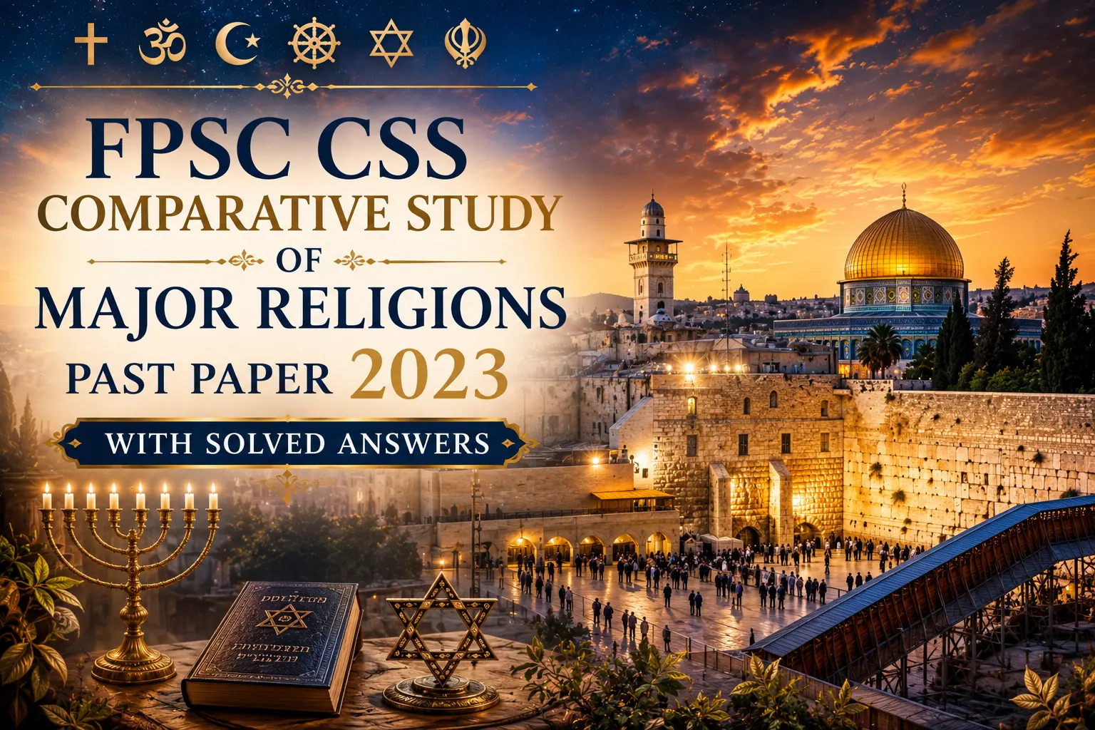 CSS Solved Paper of Comparative Studies 2023
