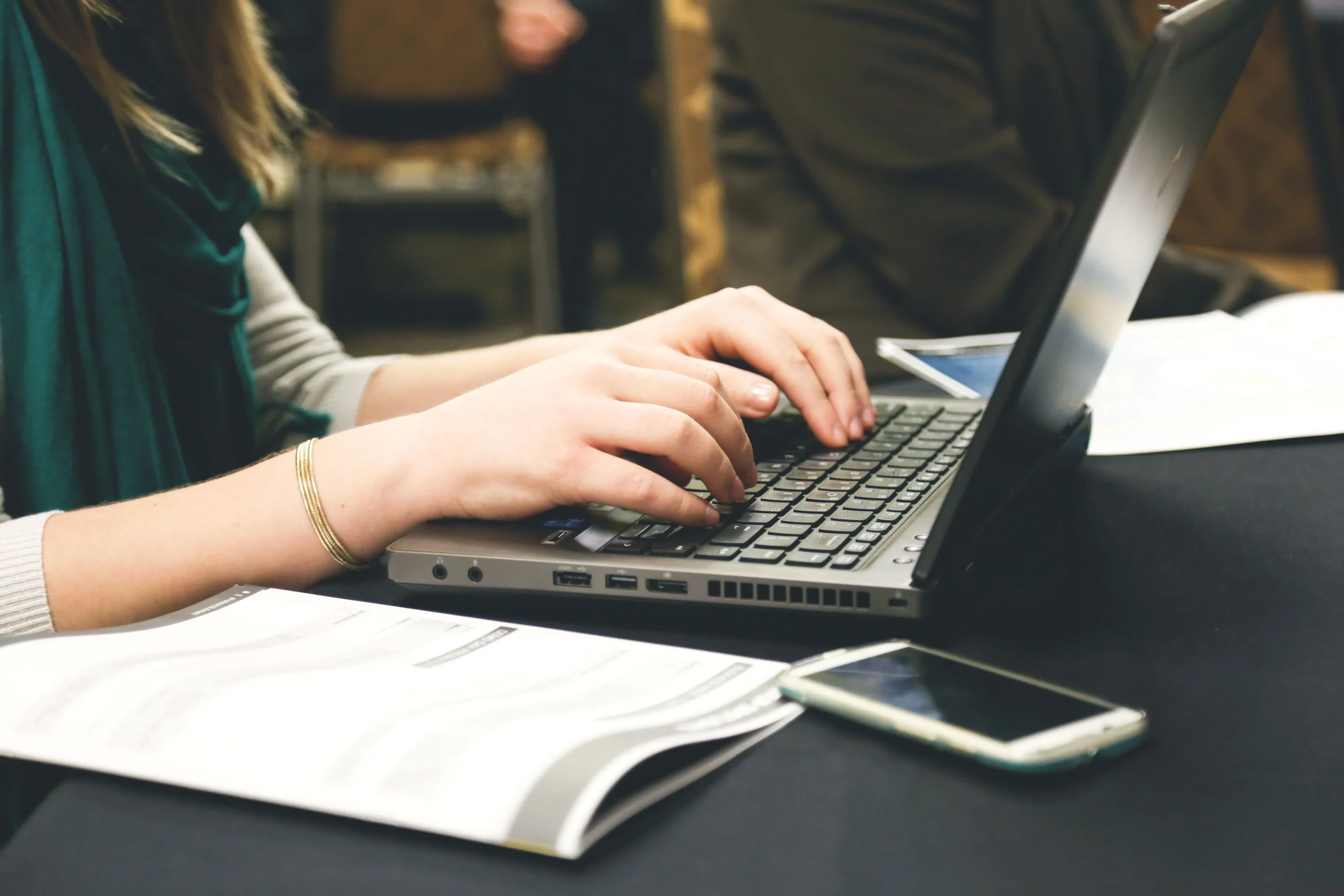 A data entry operator girl