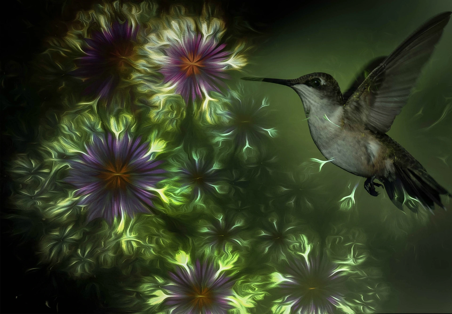 A humming bird