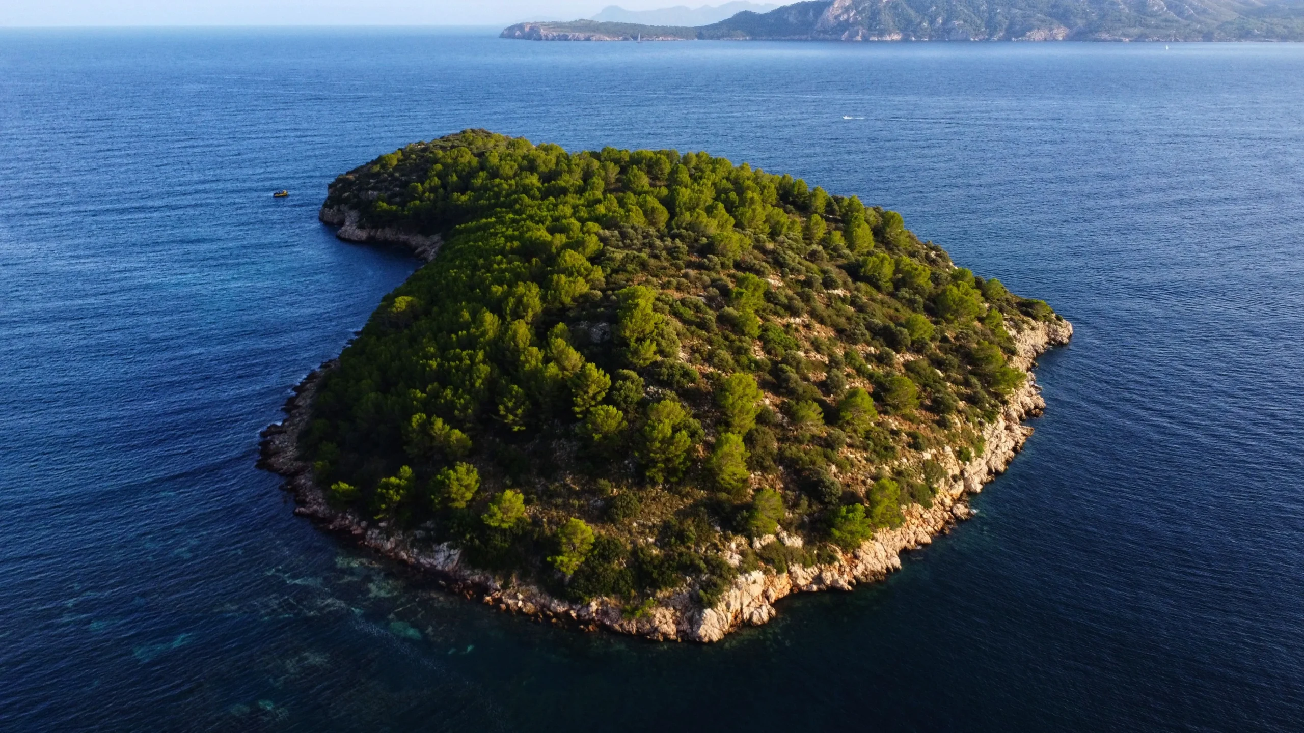 An island in the ocean