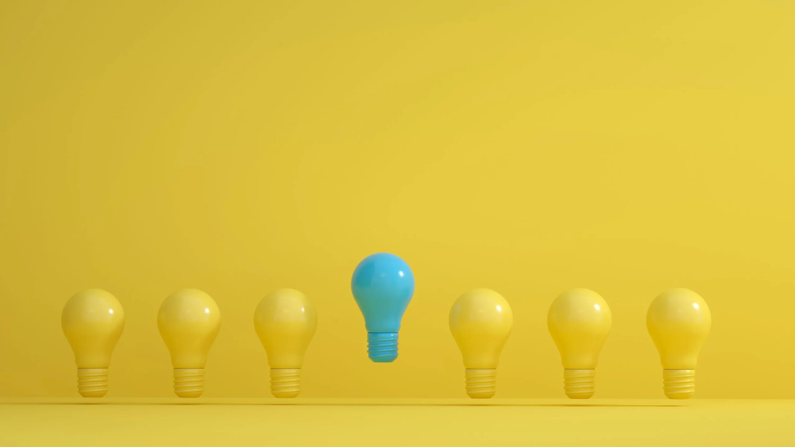 The bulbs with the yellow background