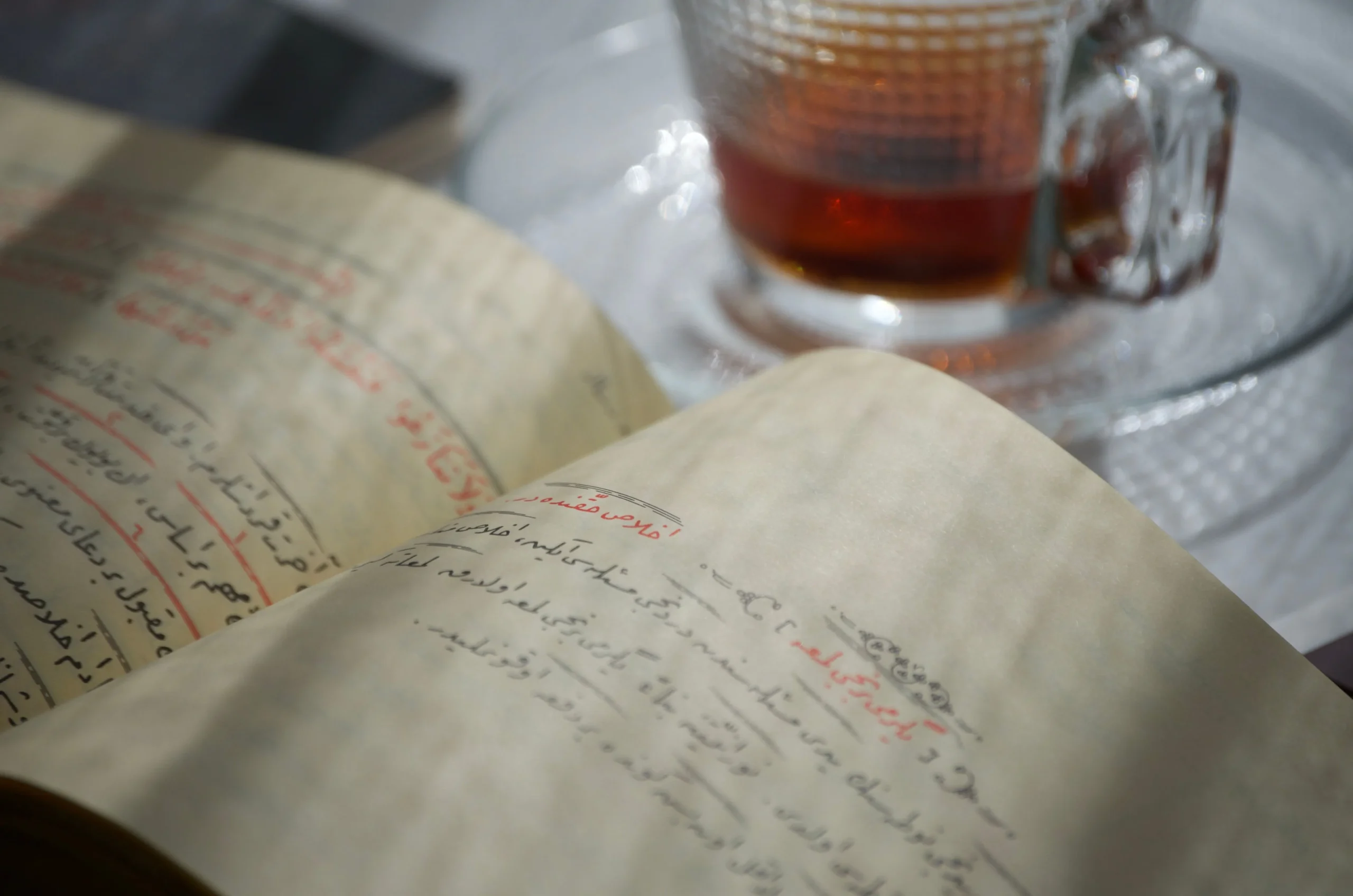 A book containing text in old Urdu.
