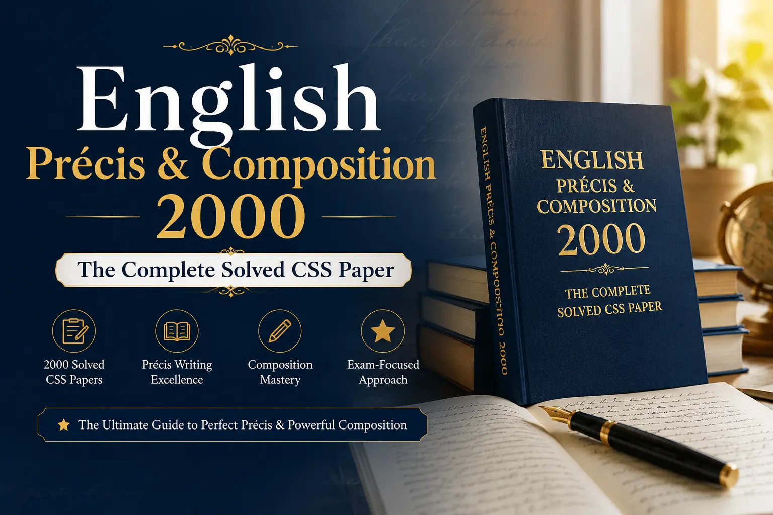 CSS English Precis & Composition Solved Paper 2000.