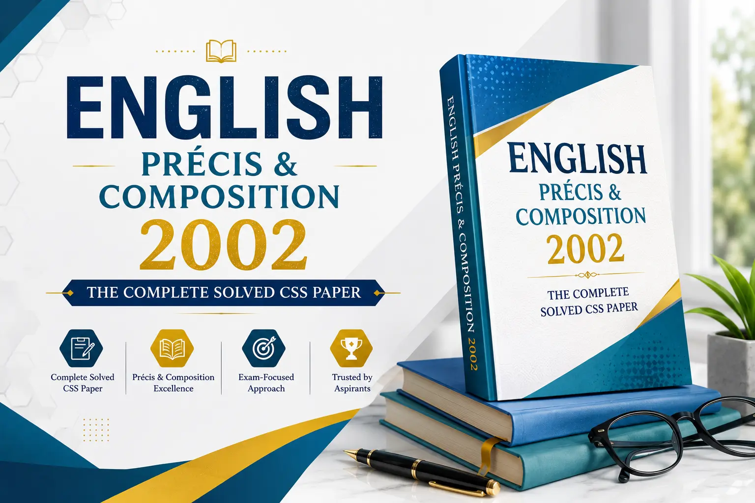 CSS English Precis & Composition Solved Paper 2002.