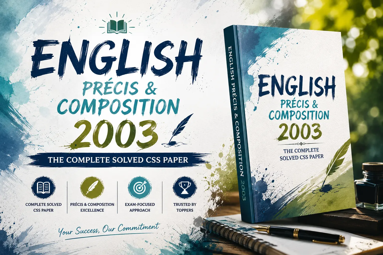 CSS English Precis & Composition Solved Paper 2003.