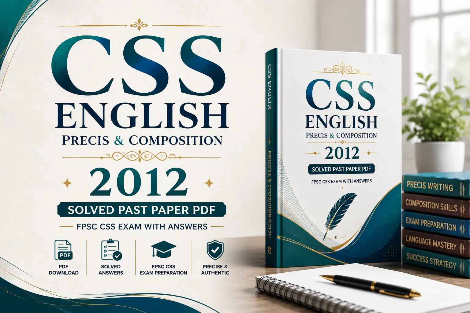 English Precis And Composition 2012 Solved Paper.