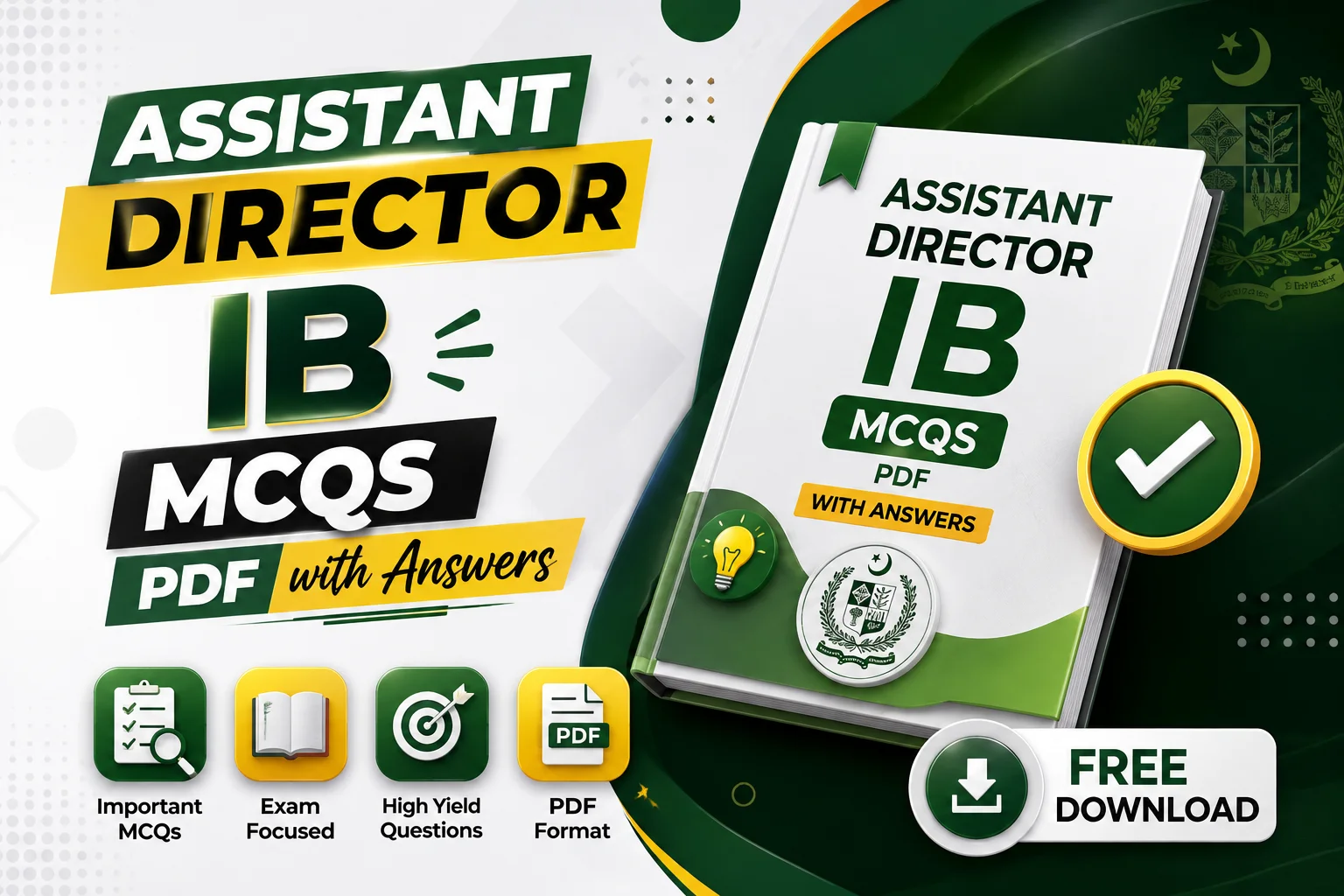 Assistant Director IB Department FPSC Solved Paper