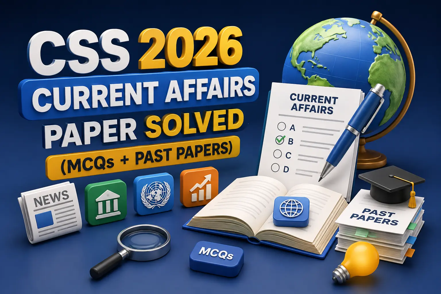CSS Current Affairs Solved Past Paper of 2026