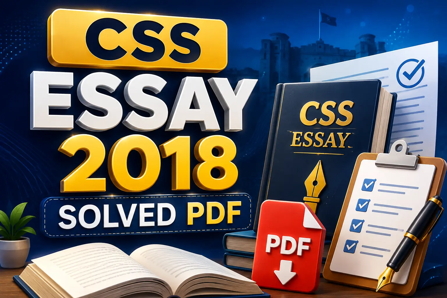 CSS Essay Solved Paper English 2018