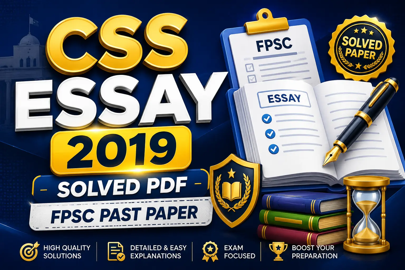 CSS English Essay 2019 Solved Paper