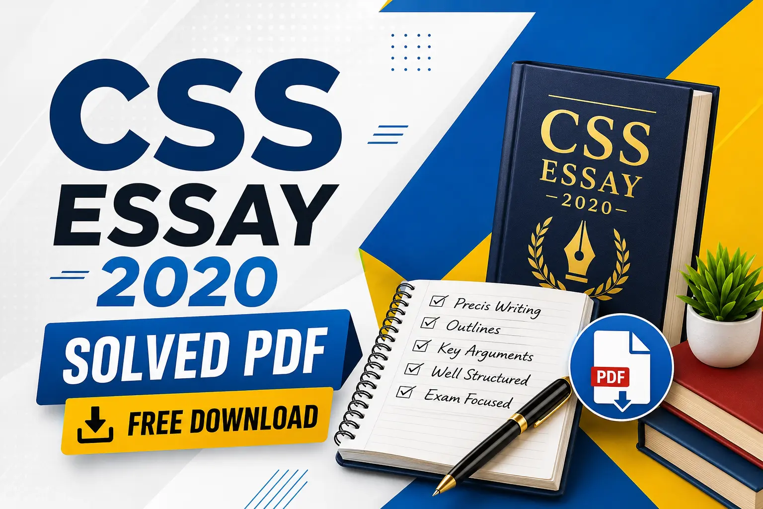 CSS Essay Past Paper Solved 2020