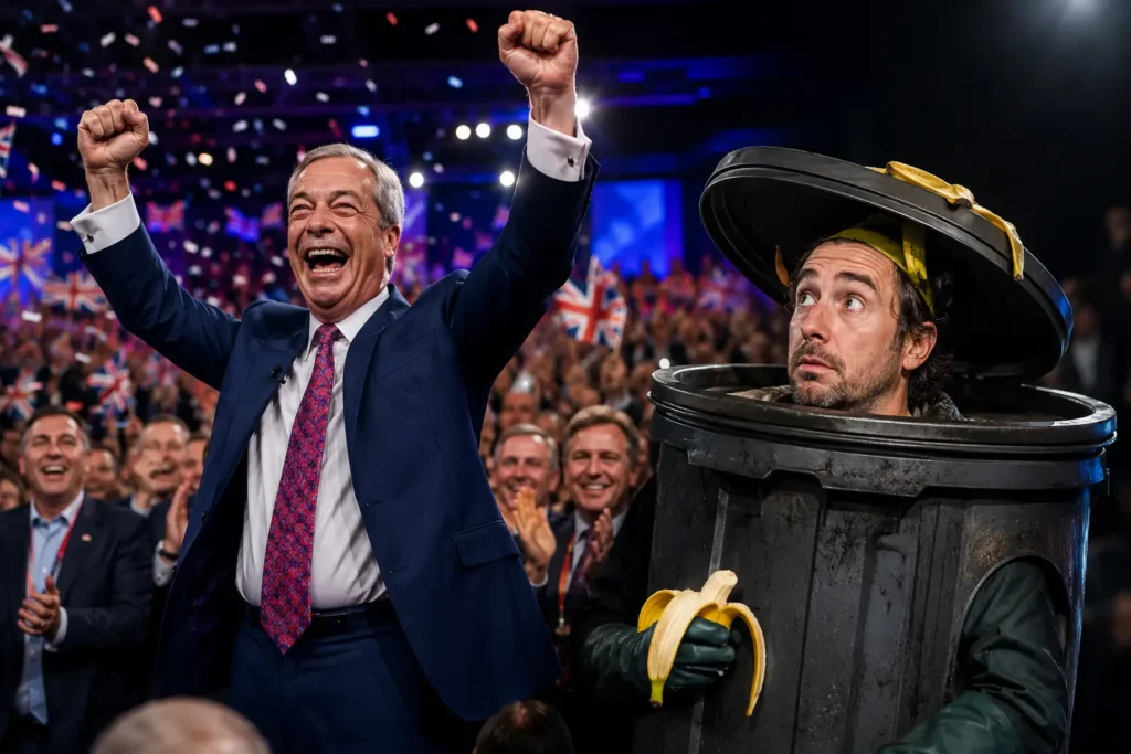 Farage wins back seat