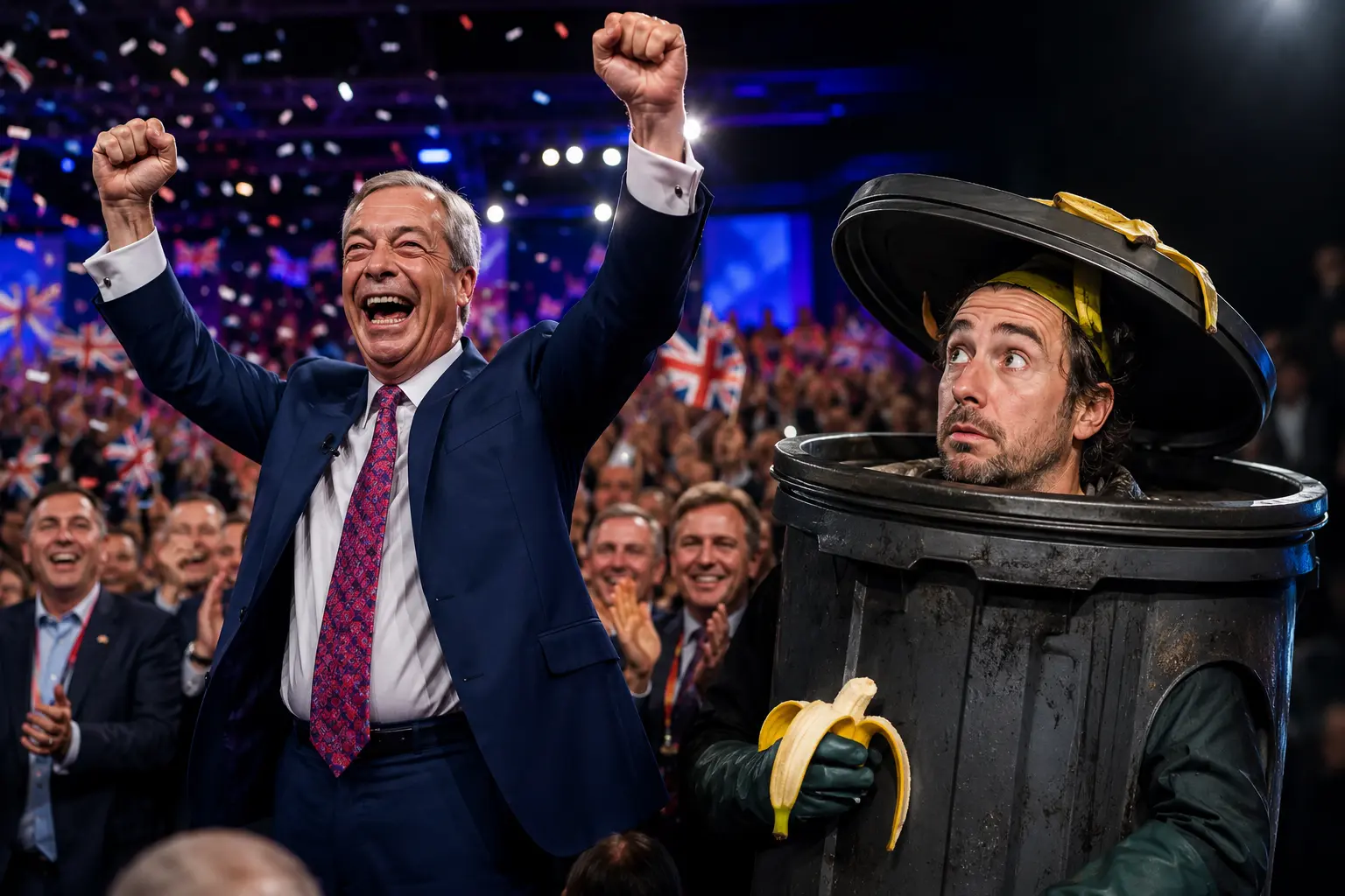 Farage wins back seat