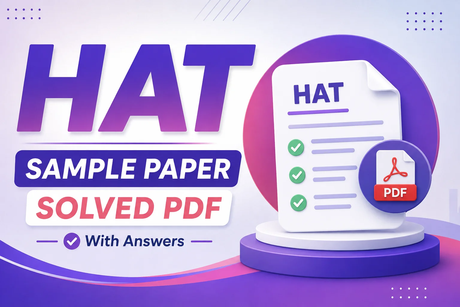 HAT general solved paper 2026