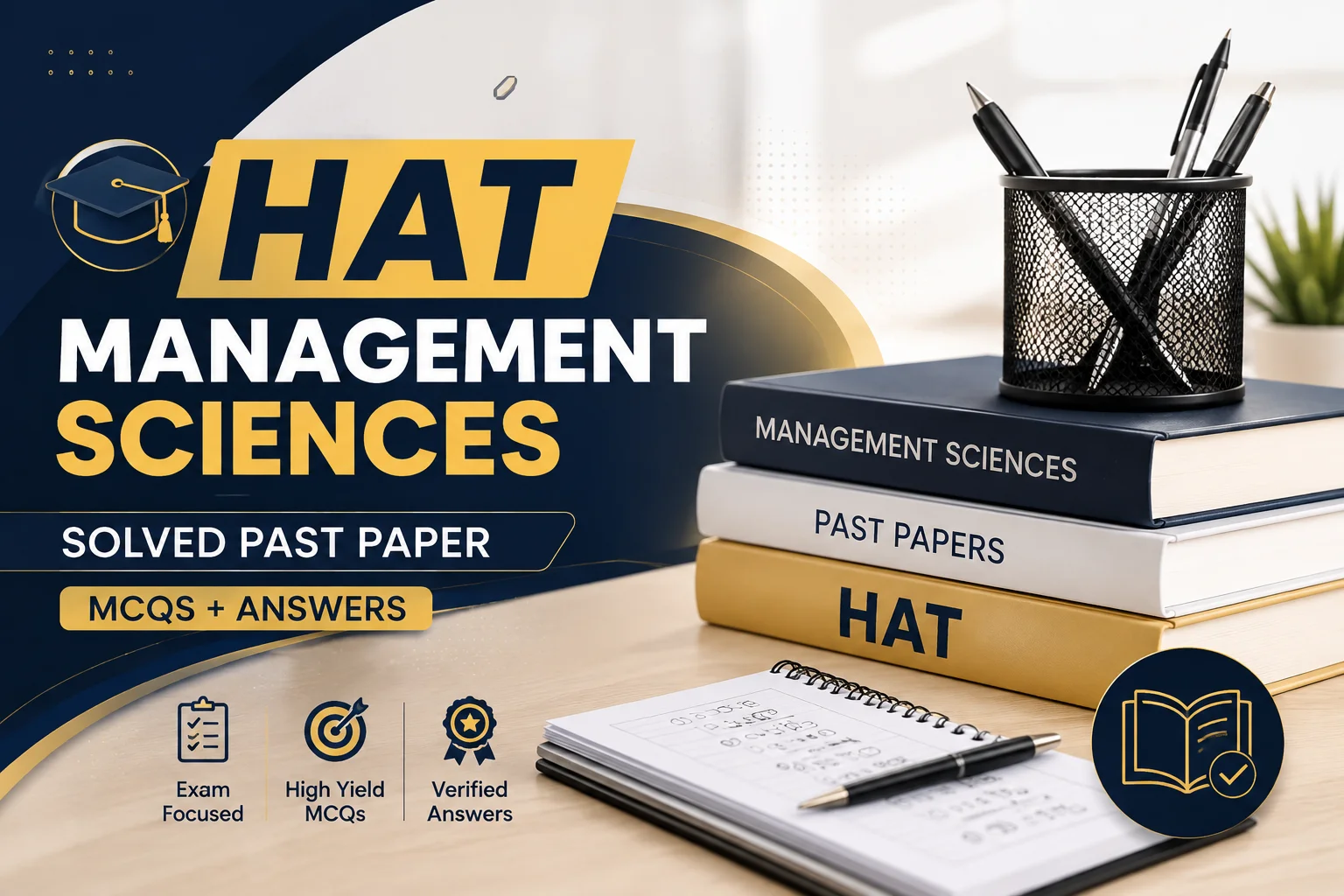 HAT management sciences solved sample paper 2026