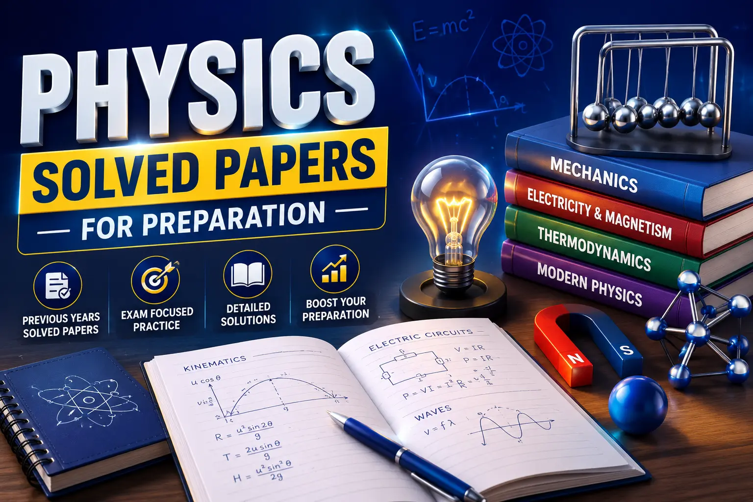 Physics Solved Papers for Preparation