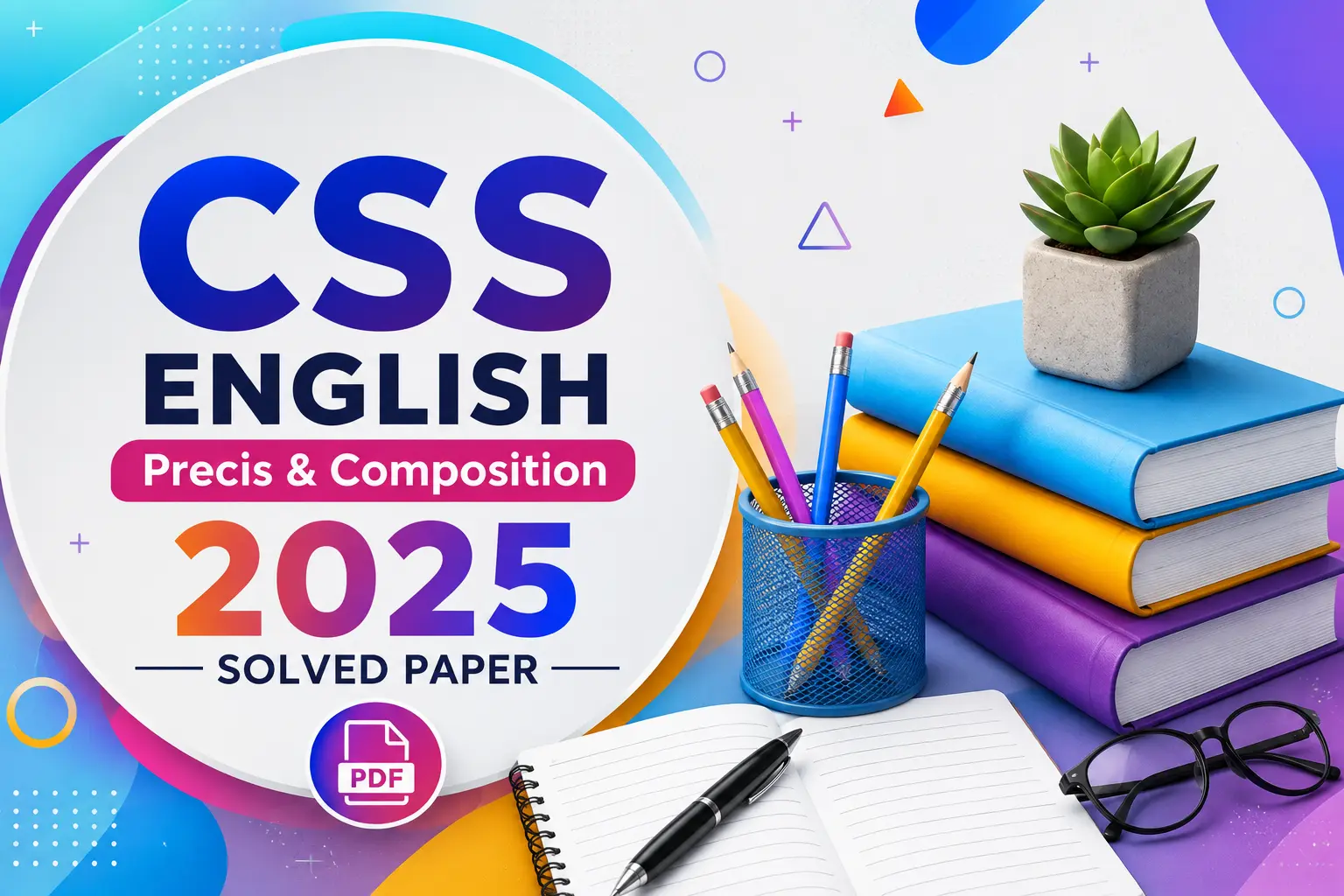 CSS English paper of Precis & Composition 2025.