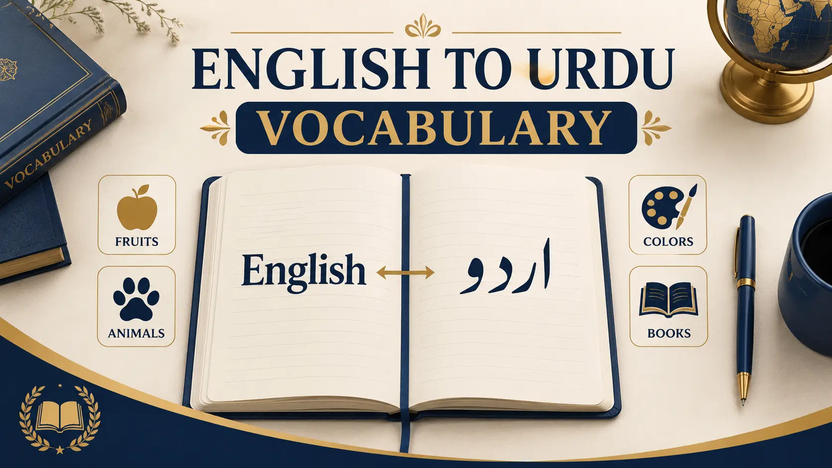 Vocabulary Urdu to English
