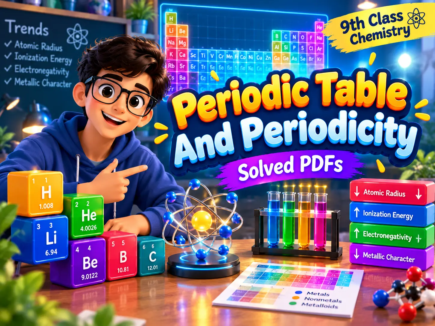 9th Chemistry Chapter 08 Solved