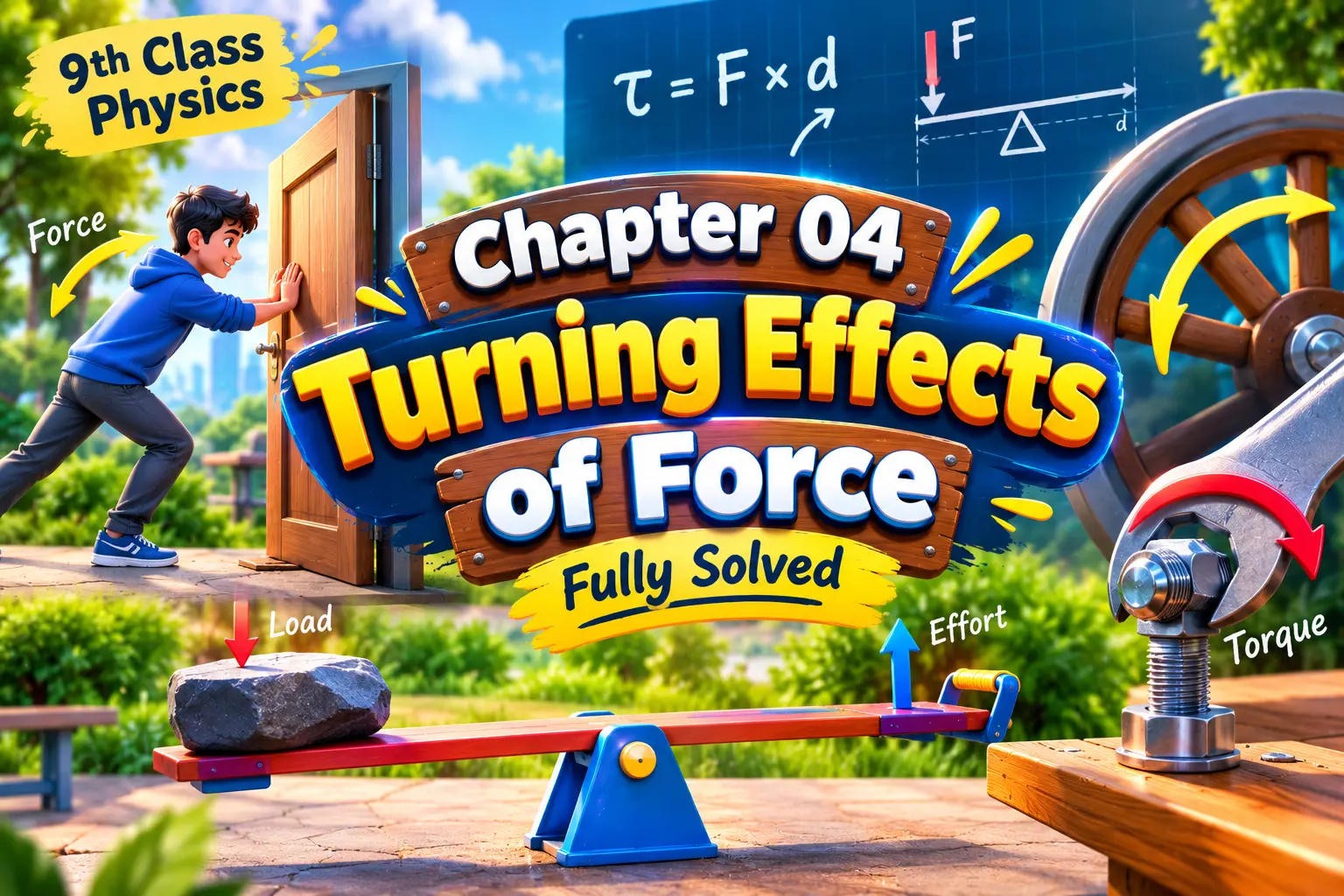 Chapter 04 of the 9th class Physics solved completely