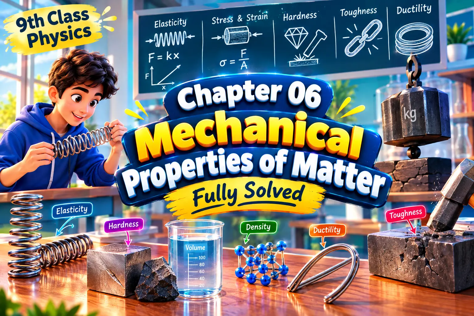 Chapter 06 of the 9th class Physics solved completely