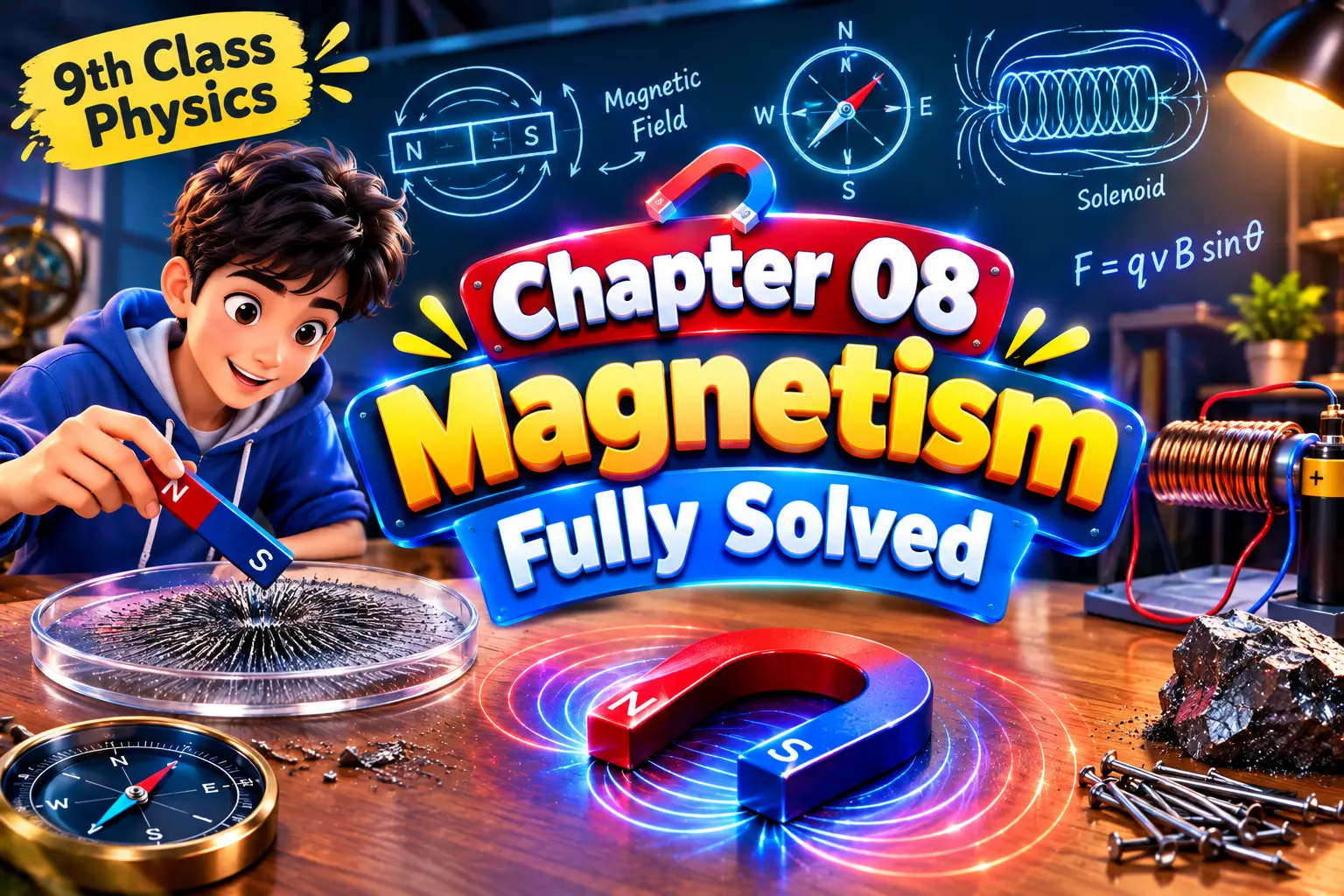Chapter 08 of the 9th class Physics solved completely