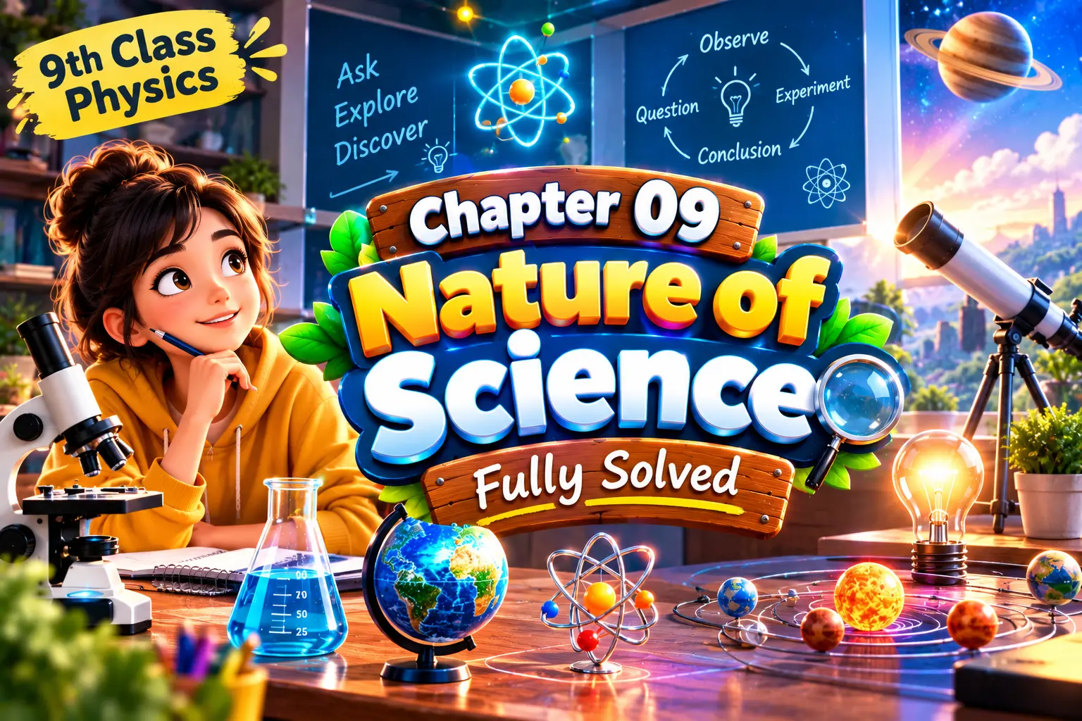 Chapter 09 of the 9th class Physics solved completely