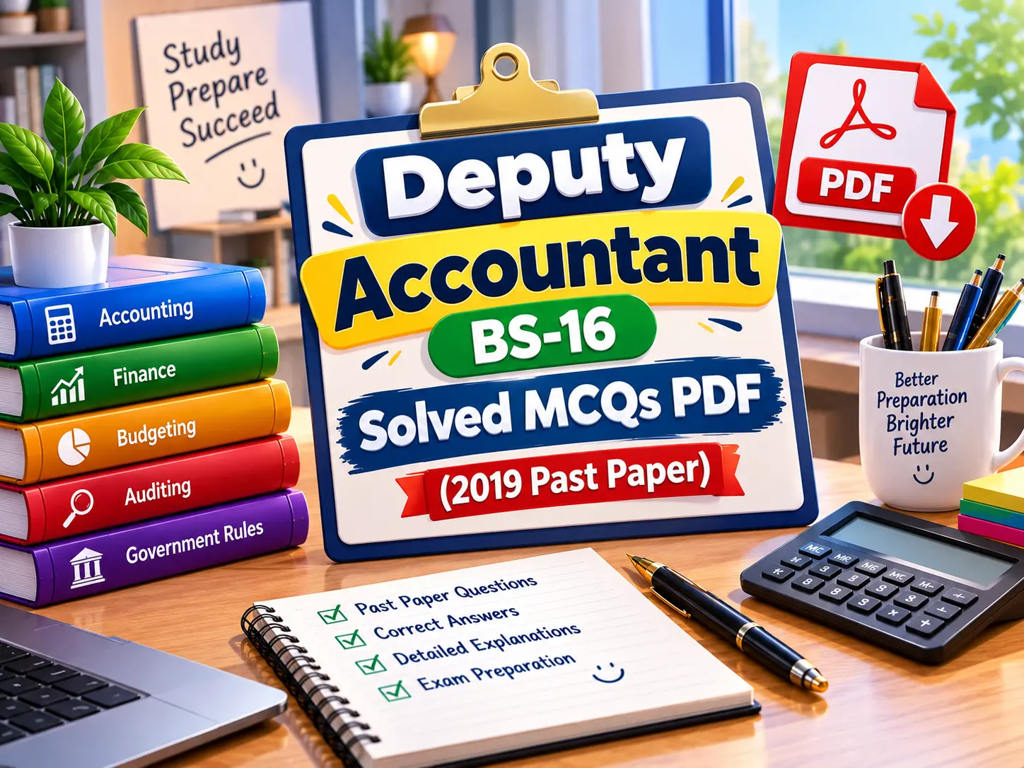 The past paper of deputy accountant bs16