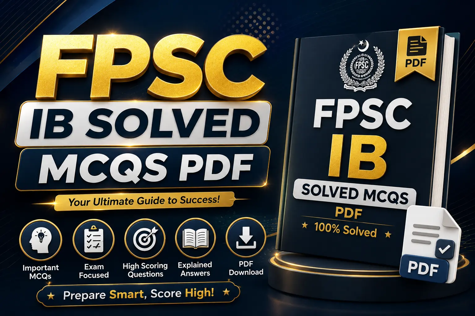 FPSC Solved IB Paper of Deputy Director