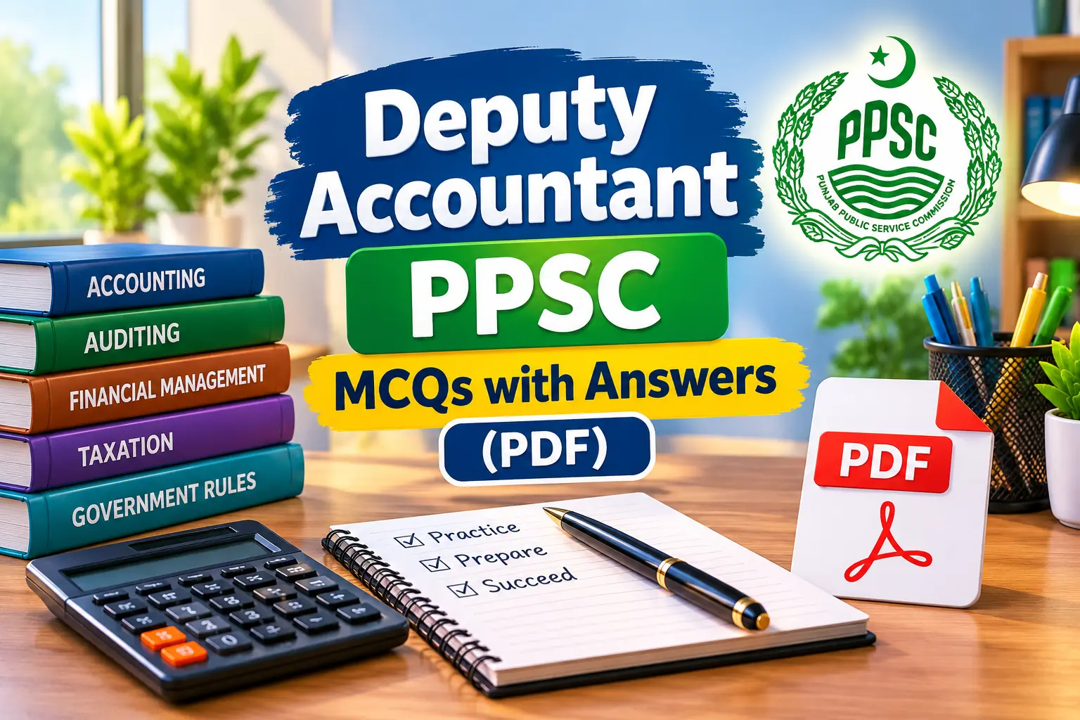 PPSC Past Paper of Deputy Accountant Solved