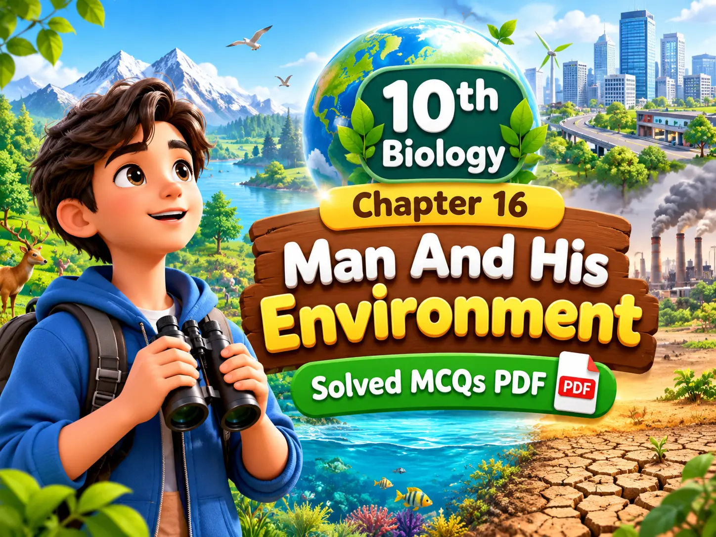 10th Biology Chapter 16 Solved MCQs