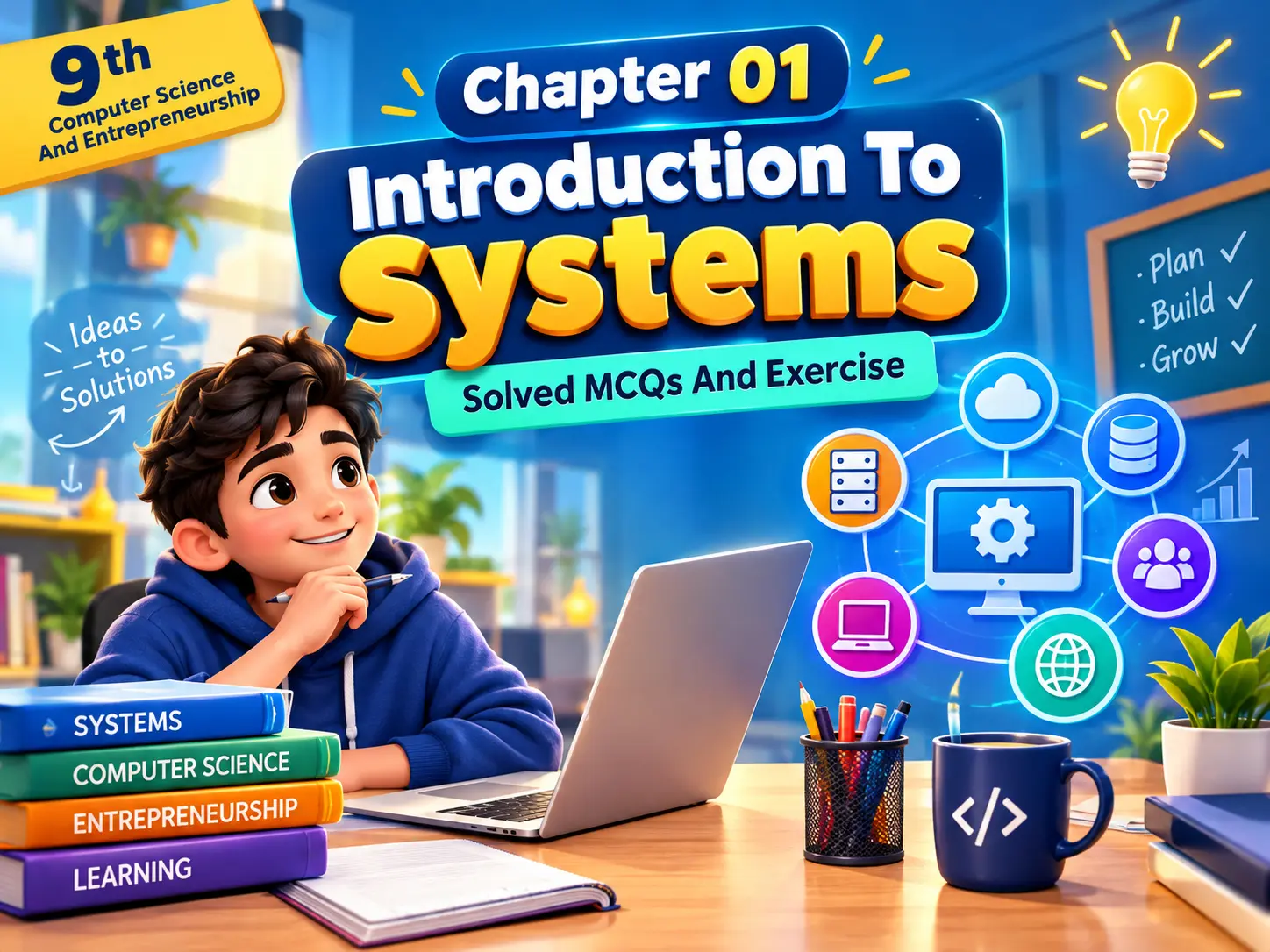 9th Class Computer Science And Entrepreneurship Chapter 01 Solved