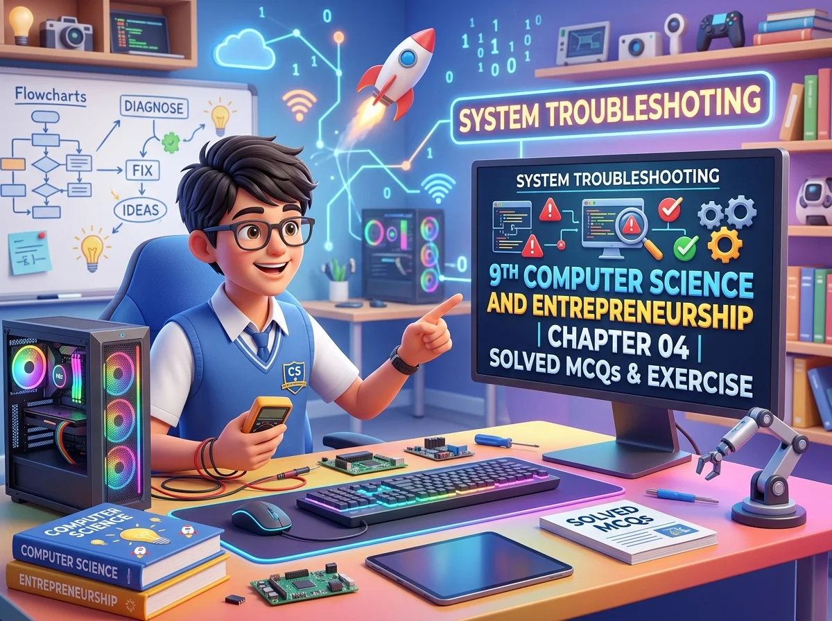 9th Class Computer Science And Entrepreneurship Chapter 04 Solved