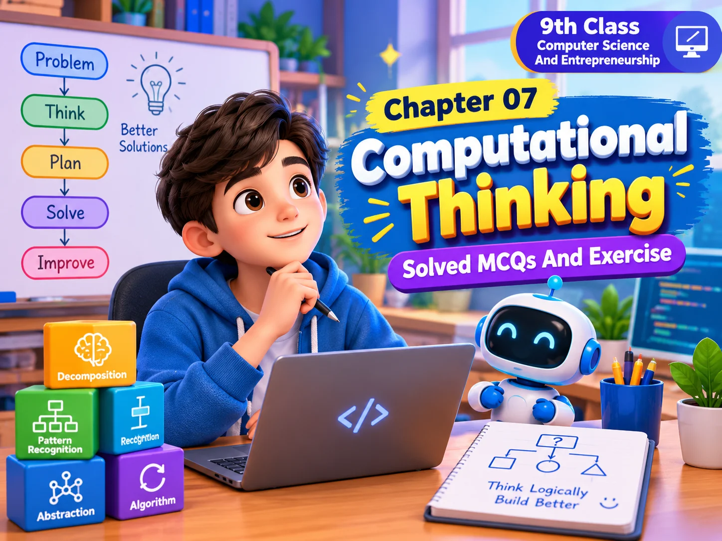 9th Class Computer Science And Entrepreneurship Chapter 07 Solved