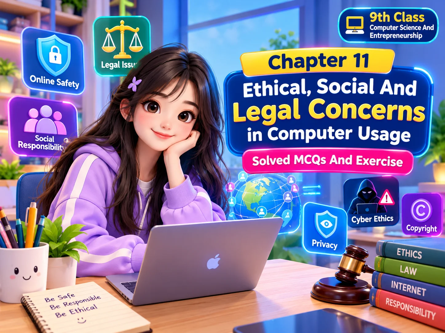 9th Class Computer Science And Entrepreneurship Chapter 11 Solved