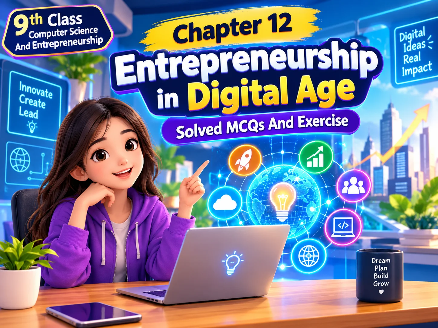 9th Class Computer Science And Entrepreneurship Chapter 12 Solved