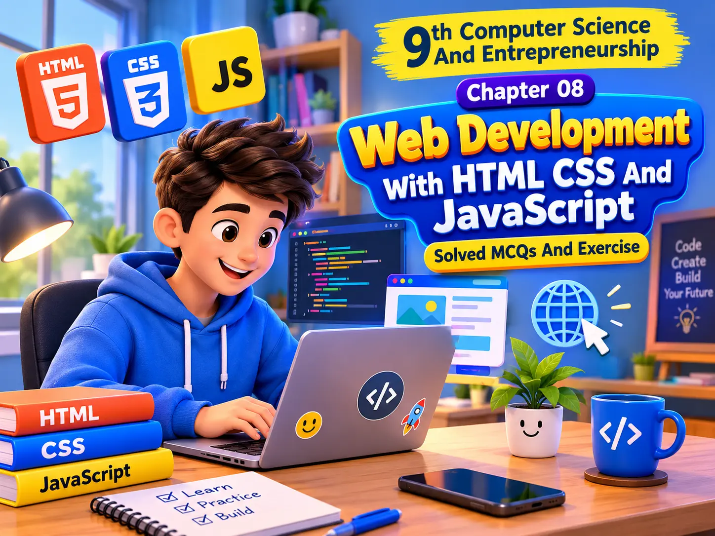 9th Class Computer Science And Entrepreneurship Chapter 08 Solved
