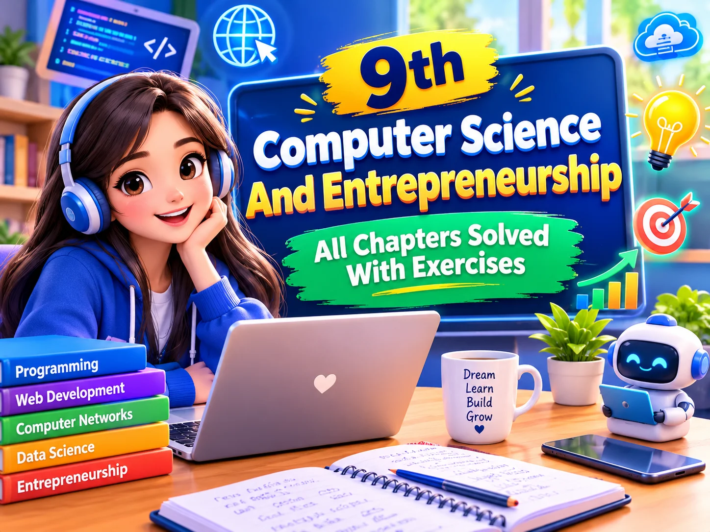 All chapters of 9th Computer Science And Entrepreneurship Have Been Solved